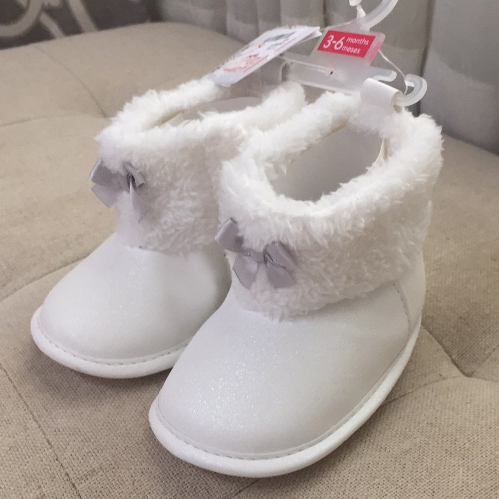 White Winter boots